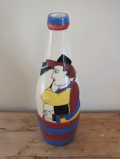 Vase Bouteille Breton joueur de Biniou HB Quimper