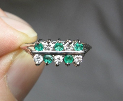 émeraude diamant cocktail - diamant,