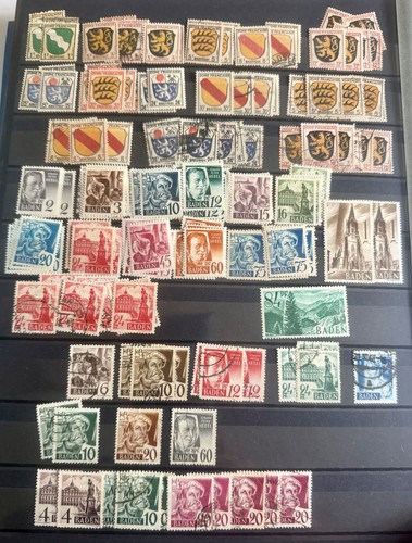 Lot timbres baden allemagne - lot,