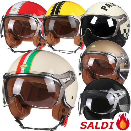 Casco moto retrò - moto,