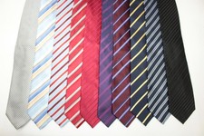 LOT De 10 Cravates En Soie À