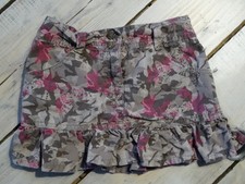 Jupe imprimé papillon style militaire différent gris et fuchsia NKY Taille 4 ans