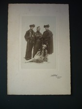 PHOTO ANCIENNE TOREROS TAURAUX