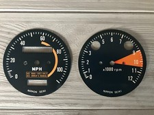 Honda 350 SL, Fond de compteur, compte tours.