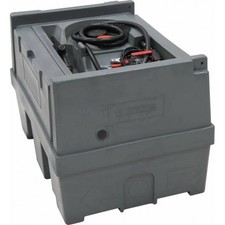 Cuve de ravitaillement gasoil PE 450L avec kit pompe à gasoil 12V 40 l/min et pi