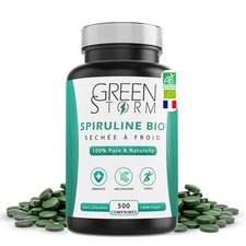 Spiruline bio Greenstorm boite
