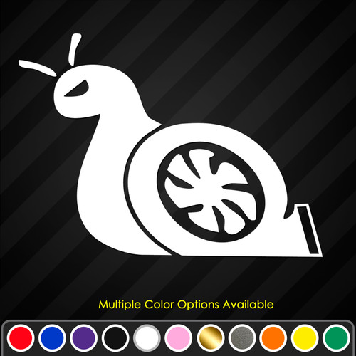 Turbo snail vinyl decal - snail, funny