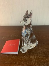 Chien assis Egyptien en cristal de Baccarat