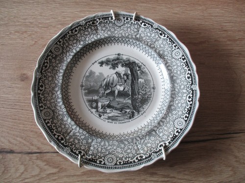 Assiette parlante creil - assiette,
