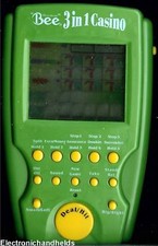 BEE 3 CASINO ELECTRONIC HANDHELD ARCADE LCD TOY GAME