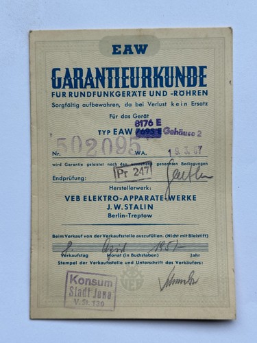 Ancien certificat garantie - ancien,