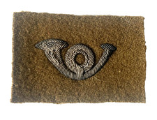 Insigne moutarde Cor de Chasse argent Chasseur d'Afrique BILA Légère 14-18