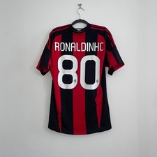 Maillot de Football Milan AC RONALDINHO 2010 2011 maglia psg camiseta shirts