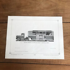 gravure l auto carrosserie N222 tracteur chenard & walcker remorque magasin 