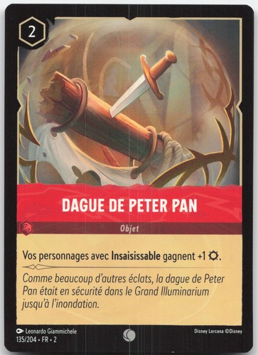 Carte lorcana dague peter - lorcana,