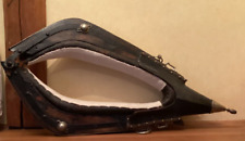 Joug de Cheval, collier de Cheval en bois et cuir et acier Vintage