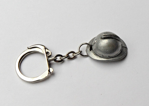 Porte clés métal casque - porte,