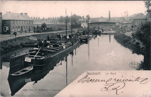 Cpa jeumont le port - cpa,