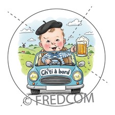 Sticker Bébé chti à bord 15