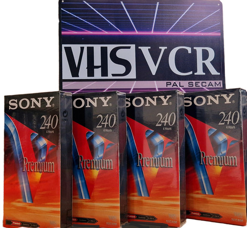 Lot cassettes video - lot, x4