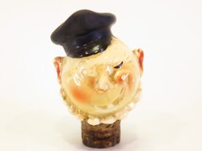 Bouchon ancien faïence marin