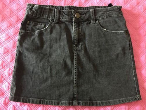 Jupe jean noir delave zadig - jupe,