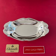 CORBEILLE PAIN FRUIT ARCANTHIA VENDOME CHRISTOFLE 36CMx20  METAL ARGENTE TBE