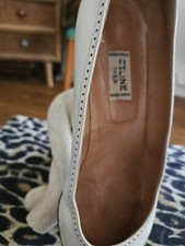 Vinted LUXE= ESCARPINS PETIT TALON" CELINE " BlanC Bout Marine 39 Excellent Etat