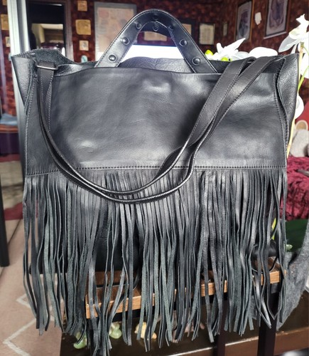 Sac cabas cuir véritable - cabas,