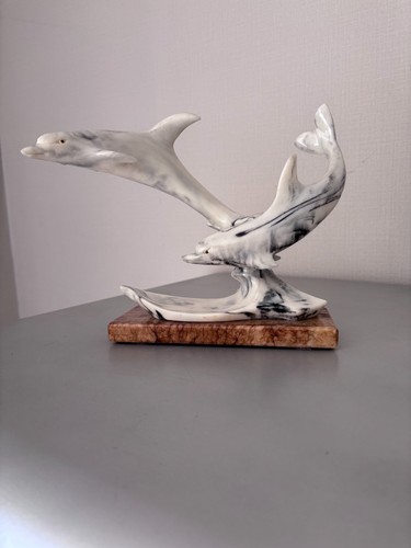 Sculpture dauphin statuette - sculpture,