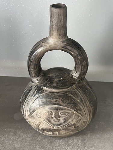 Vase étrier ancien chimu art - vase,
