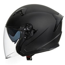 Casque Jet Noir Mat Moto