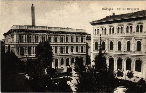 Cpa bologna piazza minghetti - piazza,