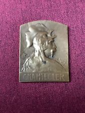 Médaille plaque CHANTECLER COQ gaulois casqué théâtre d'Edmond Rostand medal