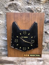 Ancien horloge SEV MARCHAL -no bidon thermometre plaque emaillee carton tole