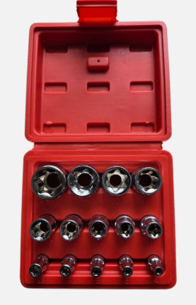 Coffret douilles torx - coffret, femelles