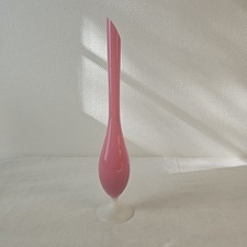 Vase Ancien En Opaline Rose