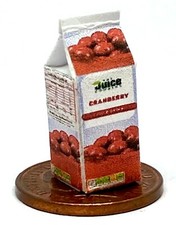 Maison De Poupées Jus De Canneberge Petit Vide Carton Miniature Tumdee