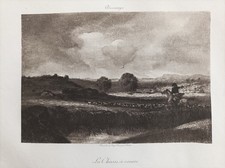 LA CHASSE A COURRE DECAMPS GRAVURE IMP. GEORGES PETIT FIN XIXè