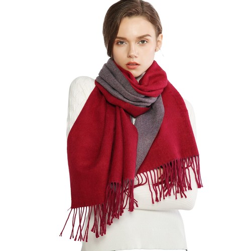 Echarpe bordeaux femme hiver - bordeaux,