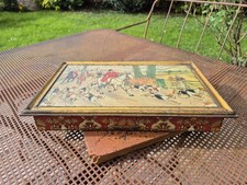 Boite En Tole Lithographiee Huntley And Palmers Biscuits Chasse Lapîns Renards