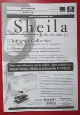 SHEILA - PLAN MÉDIA "INTÉGRALE"