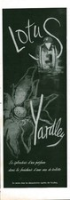 Publicité ancienne parfum Lotus Yardley  issue de magazine 1954
