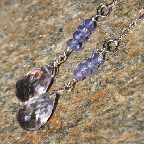 Boucles oreilles tanzanite - boucles,