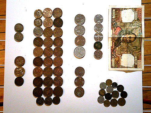 Lot pièces monnaie - 60,