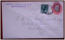 KOOTENAY LODGE REVELSTOKE CANADA 1916 MASONIC FREEMASON MASTER OLD LETTER COVER
