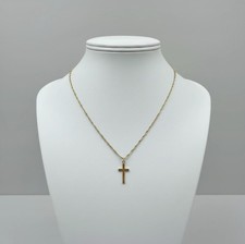Collier Croix inoxydable Doré