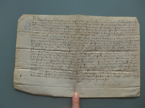 Parchemin 1547 yvetot - 1547,,
