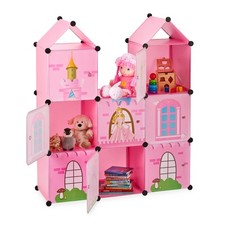 Etagère emboîtable enfants armoire château princesse rangement chambre fille