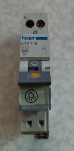 Disjoncteur phase neutre - phase+, 16a